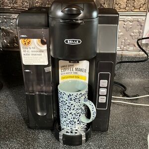 Bella Single Serve Coffee Maker, Dual Brew, K-cup Compatible Coffee Brewer